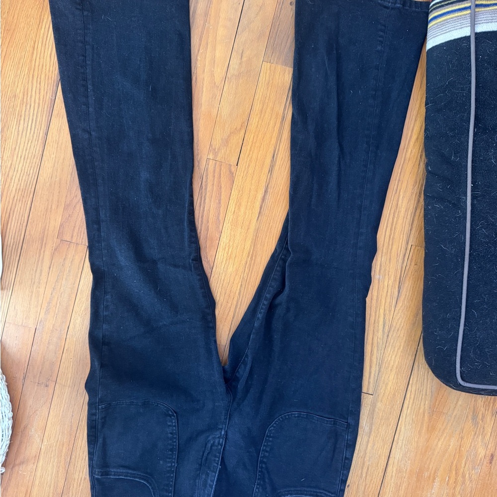 Pilcro Black Wide-Leg Flare Jeans